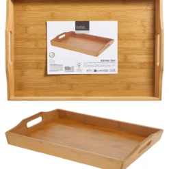 Serveringsbrett rektangulær bambus 44x29cm