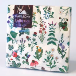 Servietter 20-pk 33x33cm ville blomster