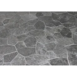 Silver grey skiferbrudd på nett 30x60