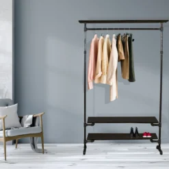 Simple racks copenhagen frittstående garderobe 3 hyller 120 cm