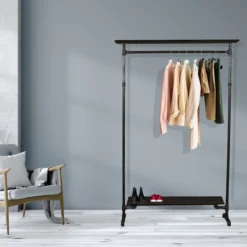 Simple racks copenhagen frittstående garderobe 2 hyller 120 cm
