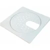 Slukrist hvit med uthugg 20x20 cm