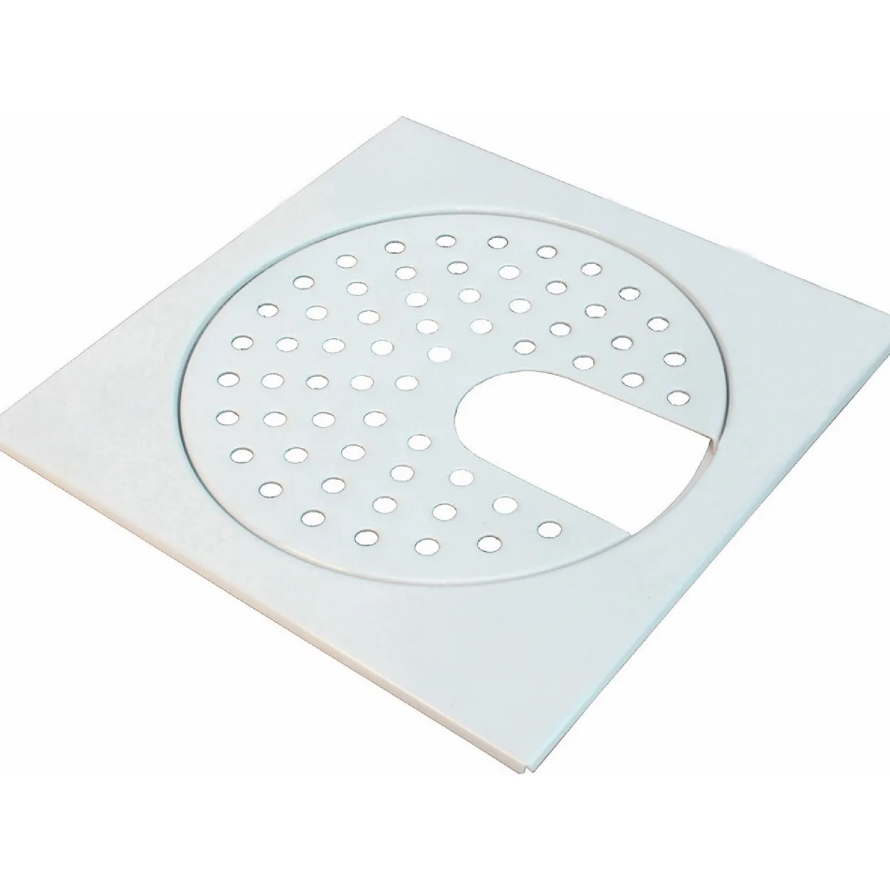 Slukrist hvit med uthugg 20x20 cm