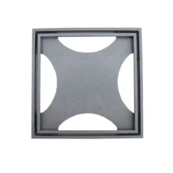 Slukrist tile in 20x20 cm stone finish mørk granitt