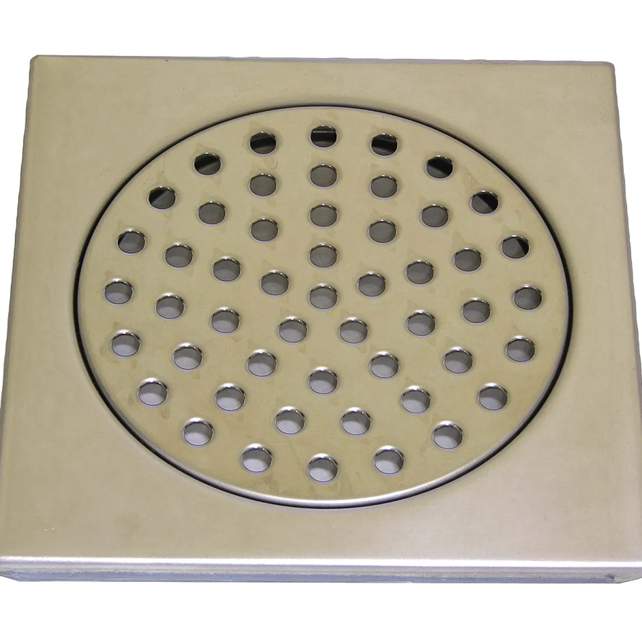 Slukrist 15x15 cm rund uten uthugg blank