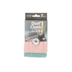 Smart microfiber oppvaskklut rosa/turkis 2-pk