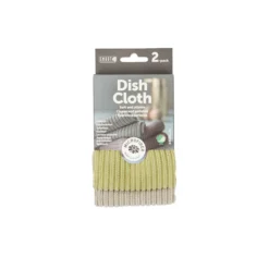 Smart microfiber oppvaskklut grå/grønn 2-pk