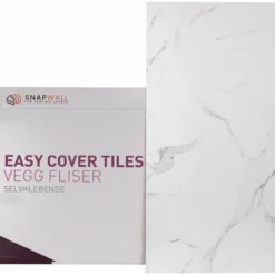 Snapwall easycover xl selvklebende flis white trevore