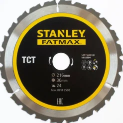 Stanley fatmax sirkelsagblad ø216x30mm 24t