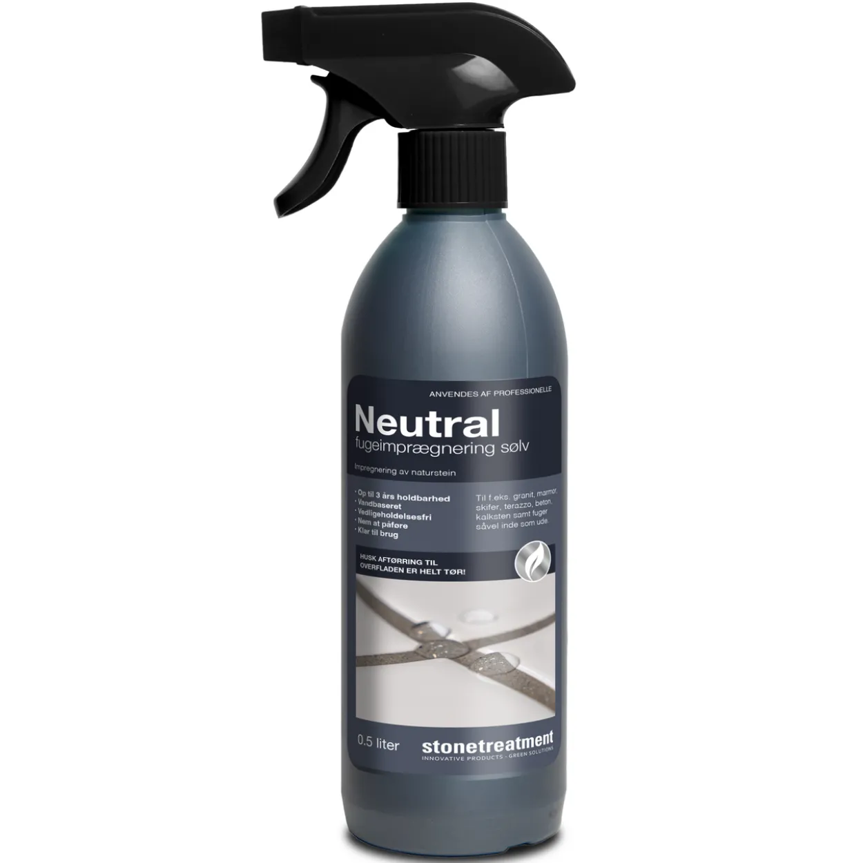 Stonetreatment fugeimpregnering sølv 0,5 liter spray
