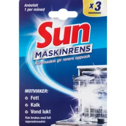 Sun maskinrens 3-pk