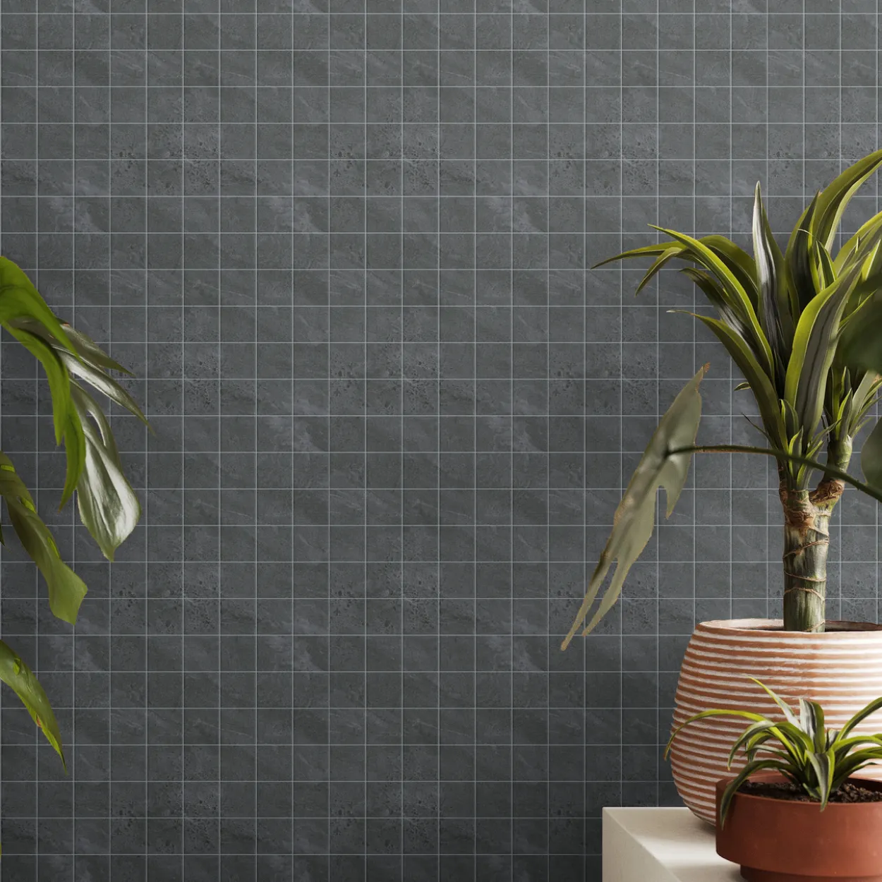 Terra antracite mosaikk 5x5 9,5mm