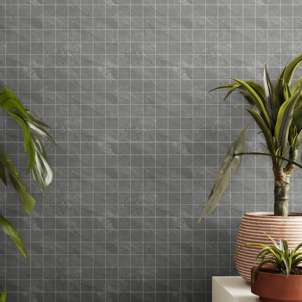 Terra cenere mosaikk 5x5 9,5mm