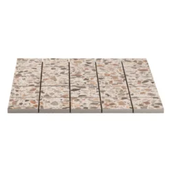 Terrazzo beige mosaikk 6x6 9mm