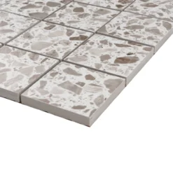 Terrazzo pearl mosaikk 6x6 9mm