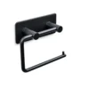 Theofils toalettpapirholder nantes matt svart 3m-teip
