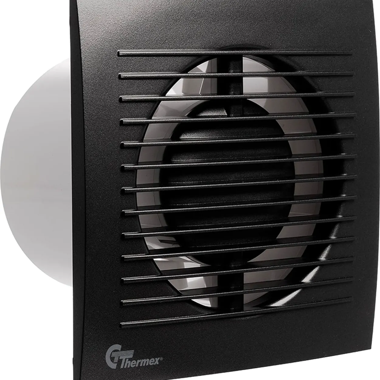 Thermex flow baderomsvifte 100 ht sort