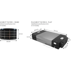 Thermex plasmex filterskjuler mini vertikal