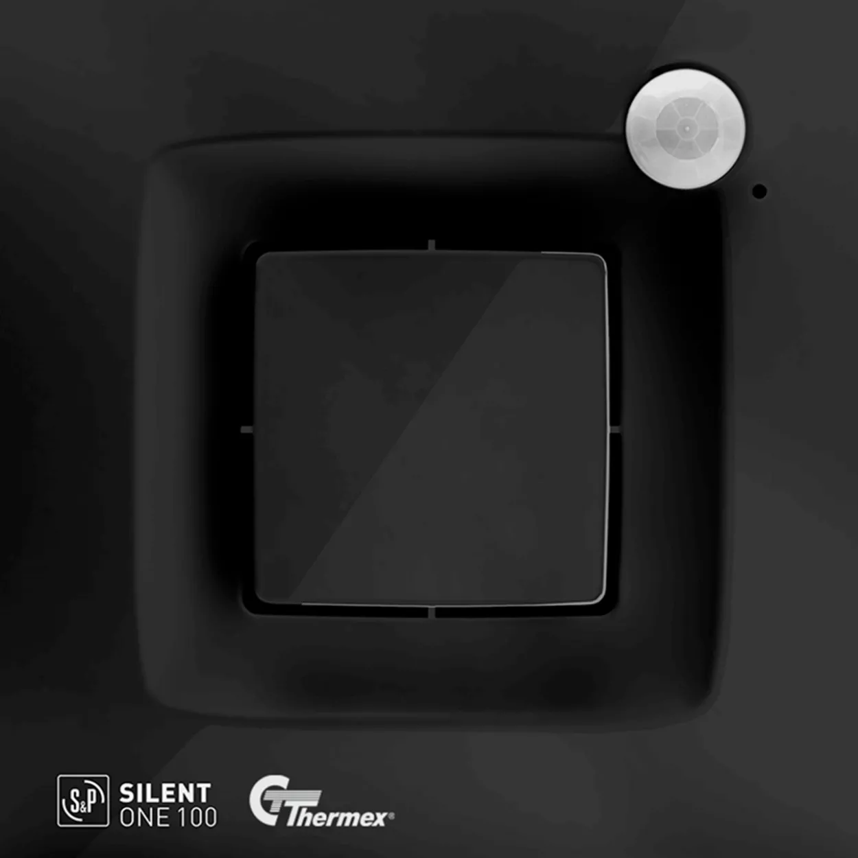Thermex silent one 100 baderomsvifte, sort