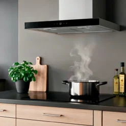 Thermex trend model 90 kjøkkenhette 60 cm veggmodell sort med motor