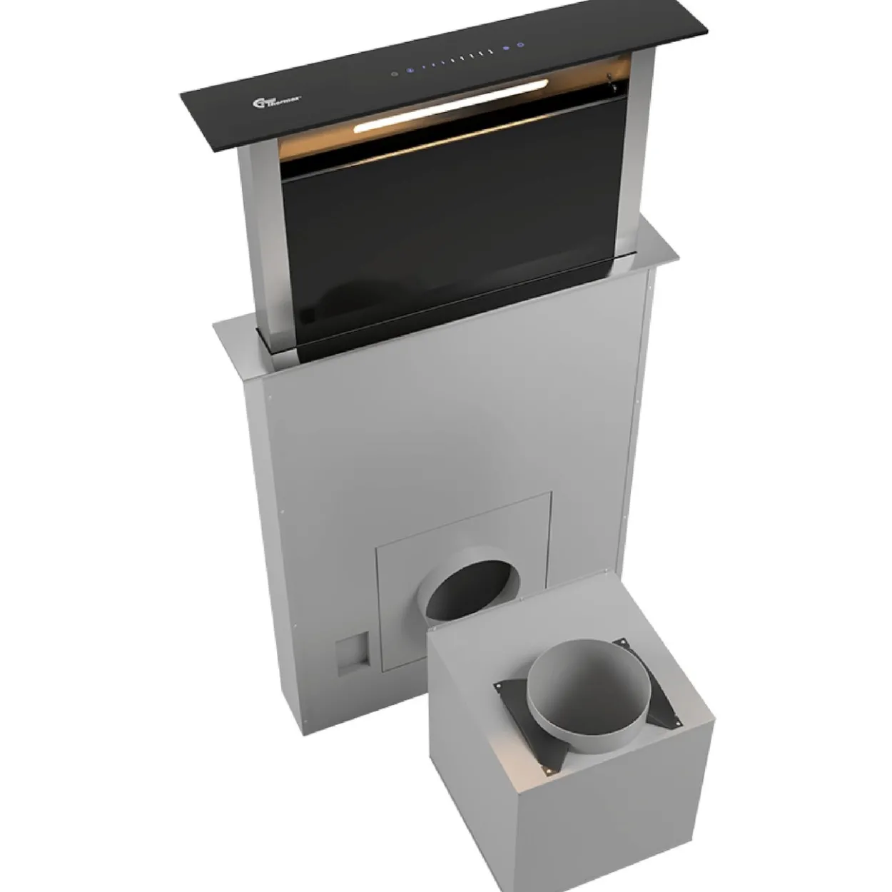Thermex trent integrert benkventilator stål 880mm