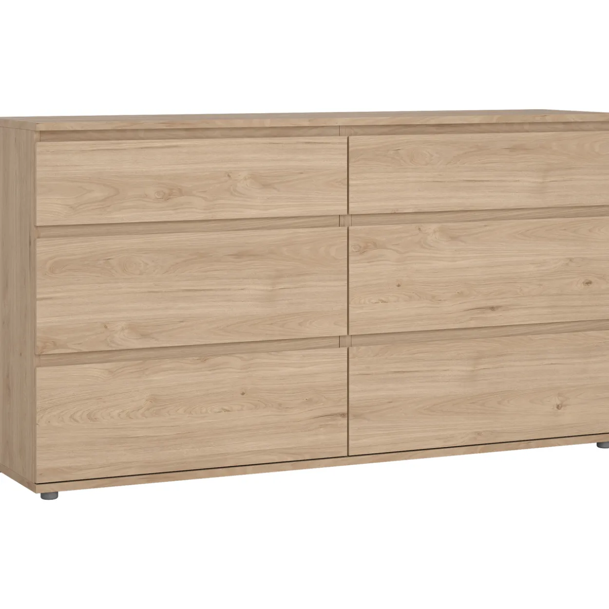 Tvilum nova kommode eik 6 skuffer 153x40x84