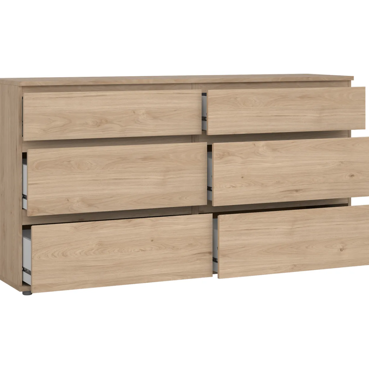 Tvilum nova kommode eik 6 skuffer 153x40x84