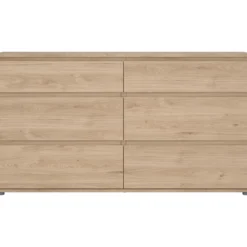 Tvilum nova kommode eik 6 skuffer 153x40x84