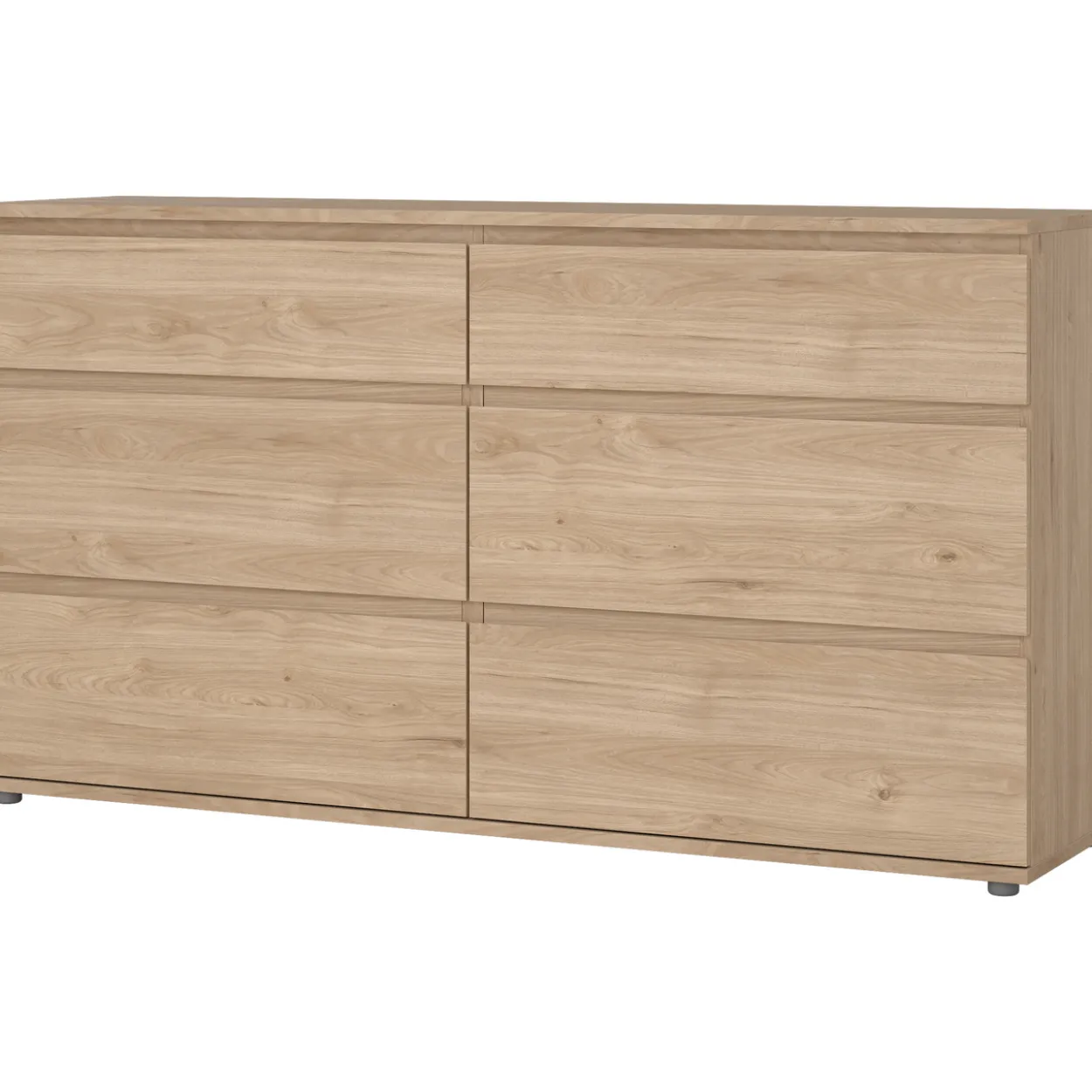 Tvilum nova kommode eik 6 skuffer 153x40x84