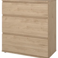 Tvilum nova kommode eik 3 skuffer 77x40x84