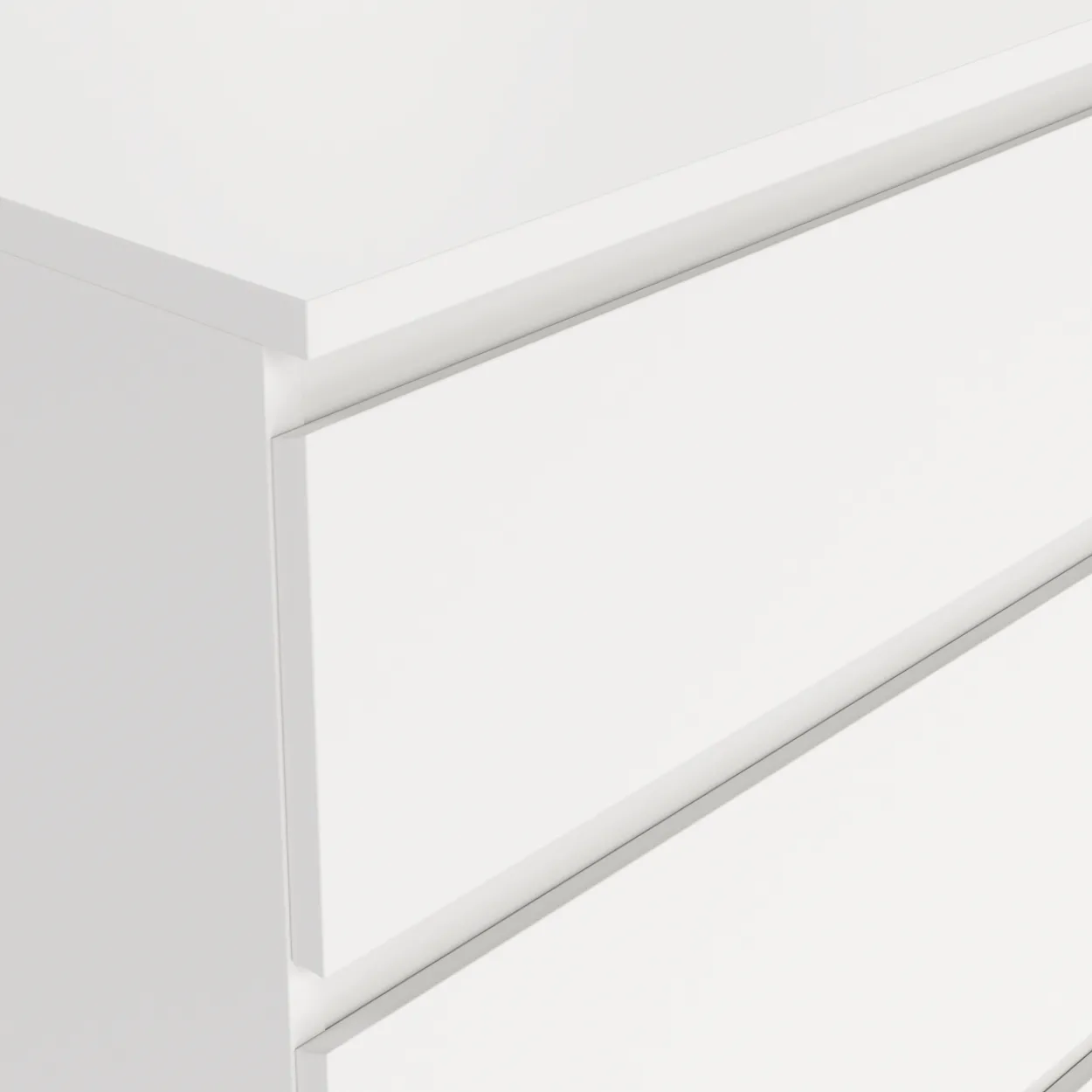 Tvilum nova kommode hvit 6 skuffer 153x40x84