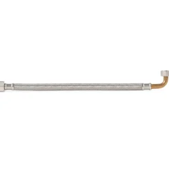 Twist trykkslange til kabinett 1/2" rett x 1/2" vinkel 80 cm