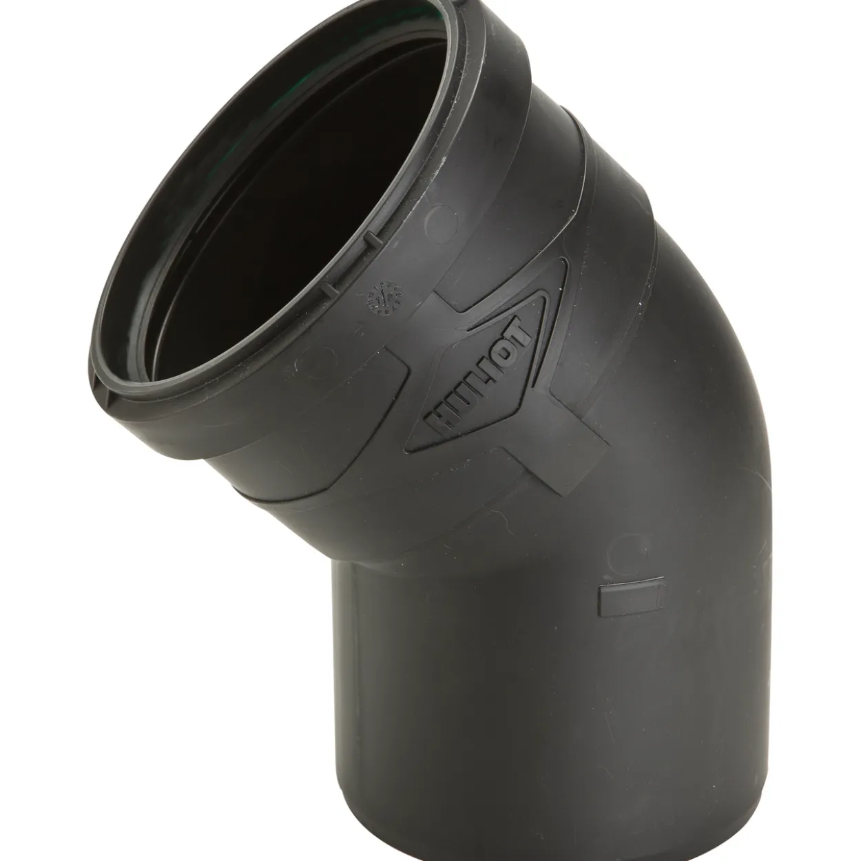 Ultra silent bend m/muffe 45° ø75
