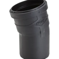 Ultra silent bend m/muffe 15° ø75
