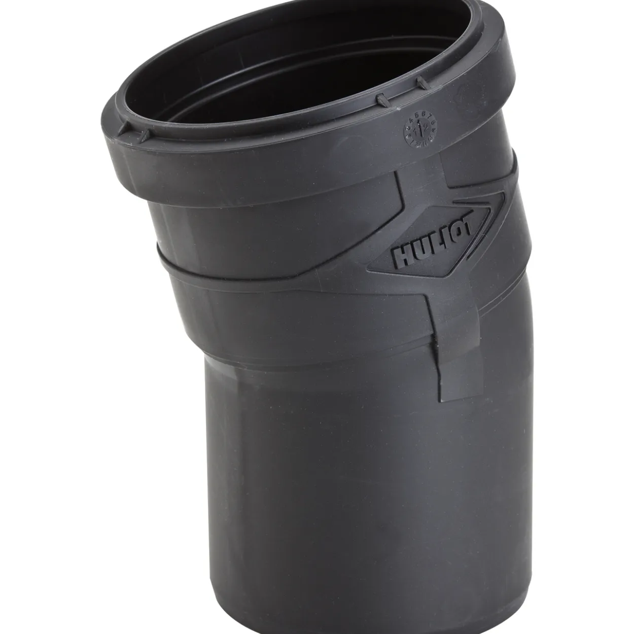 Ultra silent bend m/muffe 15° ø75