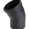 Ultra silent bend m/muffe 30° ø110