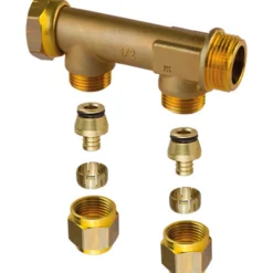 Uponor aqua plus fordeler m/løpemutter wtr pex dr 3/4"mt/sn 2x15 c/c 50mm