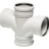 Uponor decibel dobbelt grenrør 110/110-88.5 3 muffer htp hvit