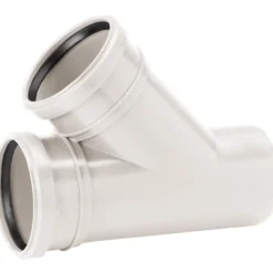 Uponor decibel grenrør 110/75-45 2 muffer hvit