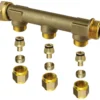 Uponor fordelerrør 3/4" 3x15mm avstikk m/omløper