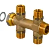 Uponor fordelerrør 3/4" 4x15mm avstikk m/omløper