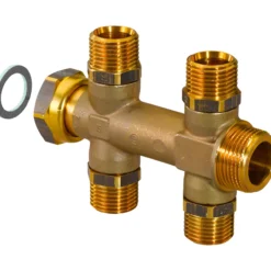 Uponor fordelerrør 3/4" 4x15mm avstikk m/omløper