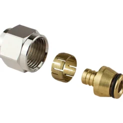 Uponor koblingssett fpl-x 15mm x 1/2" 5-pk forkrommet