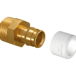 Uponor overgang q&e m/n 15x1/2" 2 stk