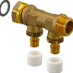 Uponor q&e fordeler 2x15mm avstikk 50mm cc