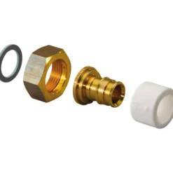 Uponor q&e nippel m/omløper 18mm x 1/2" 5pk.