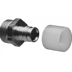 Uponor q&e rett nippel overgang m/18x1/2" m/utv.gjenger