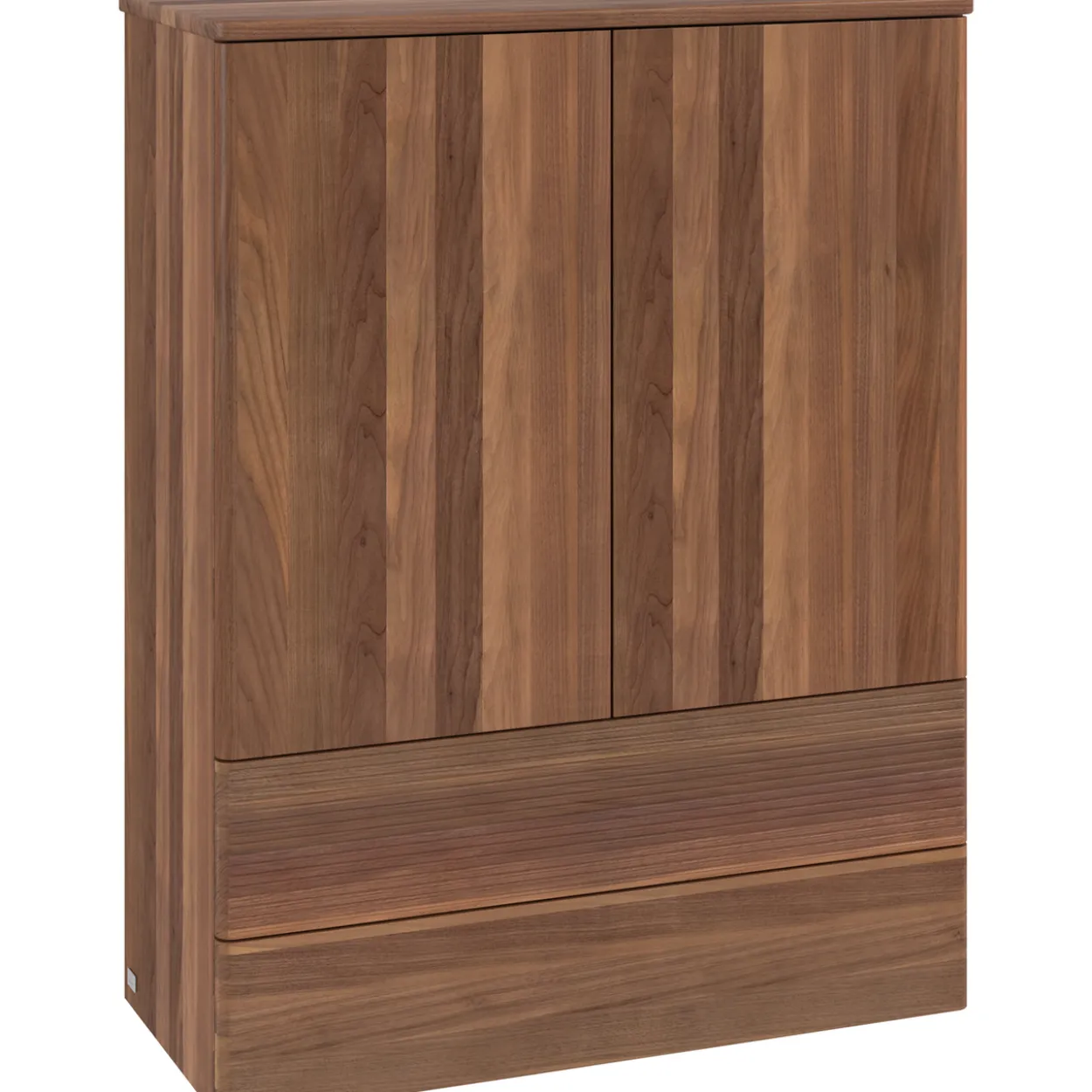 V&b antao høybord 2 dører rillet 814x1039x356 valnøtt/valnøtt