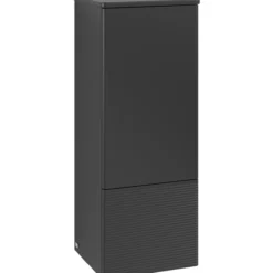 V&b antao middels høyskap 1 dør rillet 414x1039x356 venstre matt sort