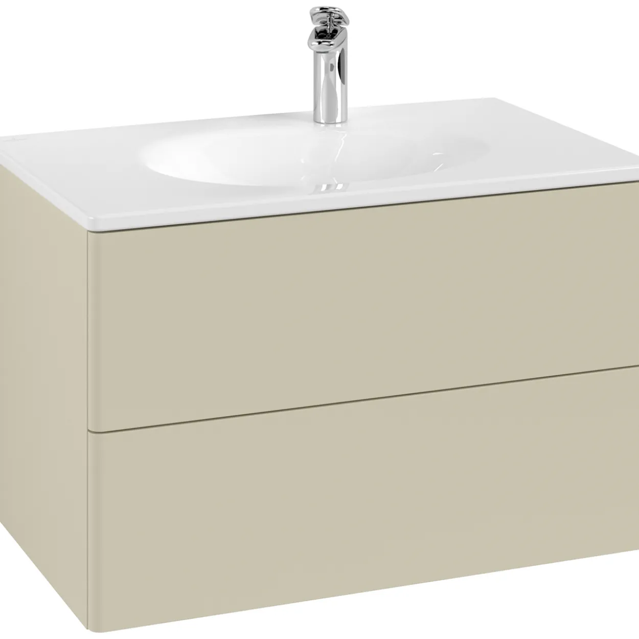 V&b antao servantskap 2 skuffer glatt 788x504x496 m/lys silkegrå